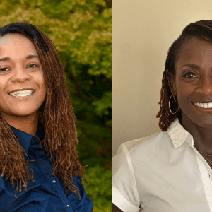Candace Brown (left) and Daheia Barr-Anderson